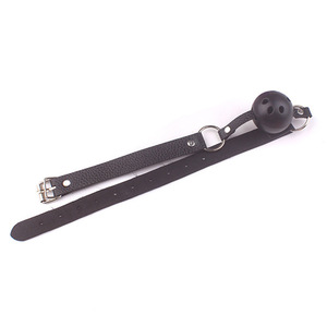 大人向けオルタナティブ口枷 マウスボール口枷 SMセックストイ レザー製ピンバックル拘束具 誘惑SM用途 XY-71モデル 中国製 - Product Image 4