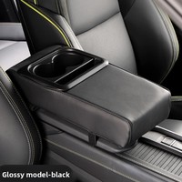 Accoudoir de voiture multifonctionnel universel et support de tasse avec rangement et porte-boissons - YB-068 Ajustement standard
