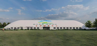 Vente directe d'usine, tente à membrane gonflable ignifuge, dôme pneumatique pour terrain de tennis, football, sports