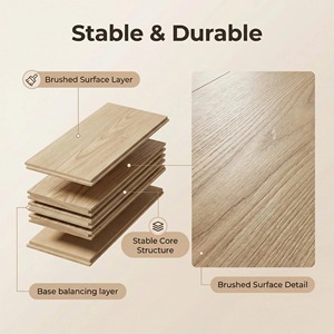 Plancher en bois d'ingénierie en chêne blanc nacré de 7 1/2 po de large, qualité sélectionnée, pour villas - Product Image 5