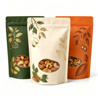 Sachet Doypack imprimé refermable avec fermeture éclair (MOPP/VMPET/PE) de qualité alimentaire pour granola, céréales, flocons d'avoine, muesli et snacks de petit-déjeuner