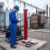 Divisor de Voltaje Capacitivo de 100kV, Divisor de Alta Frecuencia de Banda Ancha, Divisor para Pruebas de Transformadores