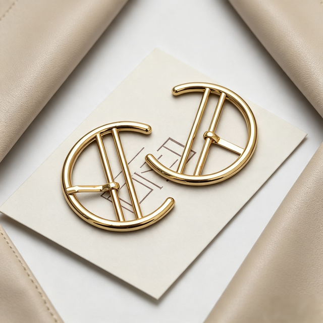 Reasonable Prices Wholesale Eco-Friendly Zinc Alloy Nail Shape Round Designer Pin Buckles for Handbag Garment Accessories
