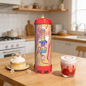 Cilindro de CO2 Estándar Europeo para Repostería Casera y Preparación Profesional de Postres - Product Image 1