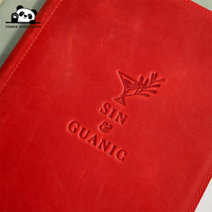 Cubierta de Menú de Cuero PU con Logotipo Personalizado en Relieve para Restaurante, Cafetería, Salón de Té - Product Image 3