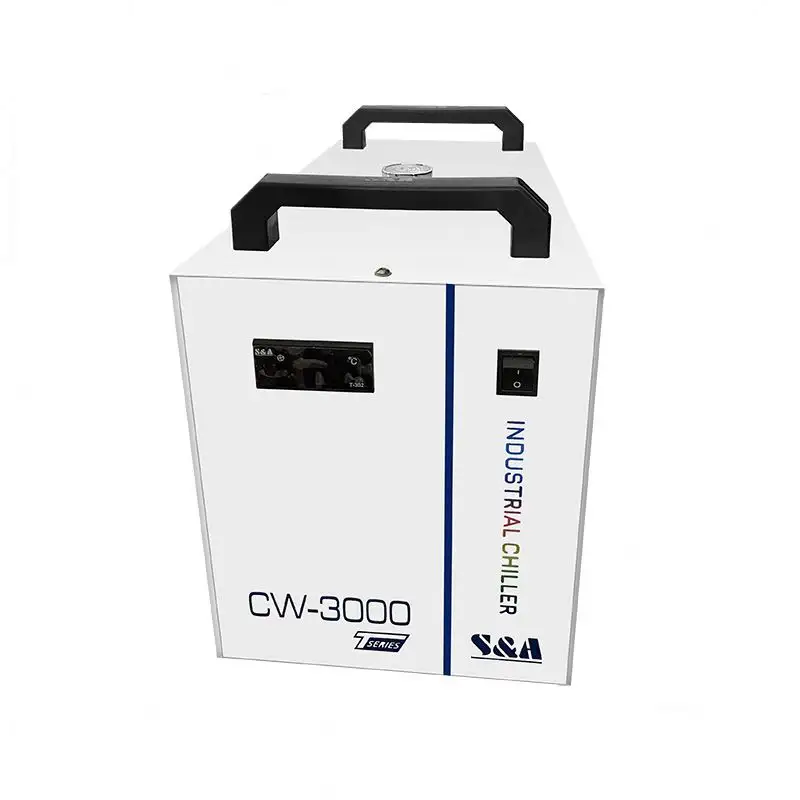 TEBAK 60W/80W S&A CW-3000 Série Refrigerador de água industrial CO2 Máquina de gravação a laser Termólise Refrigerador