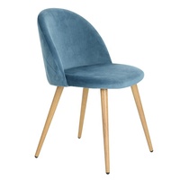 Chaises de salle à manger modernes en velours vert de luxe, design direct usine, avec pieds dorés, pour hôtels et gymnases