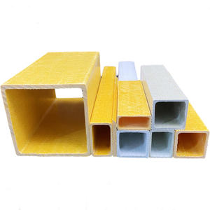 Özelleştirilmiş yüksek mukavemetli takviyeli Pultruded profilleri dikdörtgen tüp Anit-korozyon fiberglas FRP yalıtım kare tüp - Product Image 1