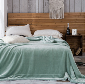 100% poliestere addensato doppi strati di colore solido caldo comodo Sherpa pile di gettare <span class=keywords><strong>coperta</strong></span> <span class=keywords><strong>letto</strong></span> <span class=keywords><strong>matrimoniale</strong></span> Queen Size <span class=keywords><strong>per</strong></span> l'inverno - Product Image 2