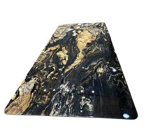 고품질 광택 바닥 타일 유니버셜 블랙 골드 화강암 조리대 배경 유니버셜 블랙 골드 화강암 - Product Image 1