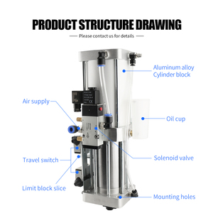 Cilindro Pneumatico Serie <span class=keywords><strong>PKT</strong></span> 3.5T 4.5T 6T 7.5T con Corsa Regolabile per Macchine Utensili - Product Image 2