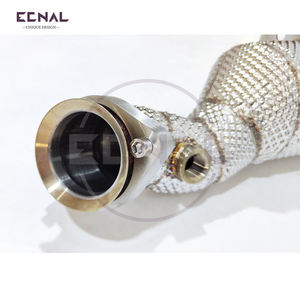 Ecnal s'applique aux modèles Benz <span class=keywords><strong>AMG</strong></span> W205 <span class=keywords><strong>C43</strong></span> 3.0T 2017-2023, downpipe en acier inoxydable avec catalyseur - Product Image 6