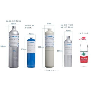 ชุดสอบเทียบก๊าซมาตรฐาน Calgaz 4-in-1 50PPM H2S 500PPM CO 2.2CH4 18O2 N2 กระบอกอลูมิเนียมสำหรับตรวจจับก๊าซพิษ - Product Image 2