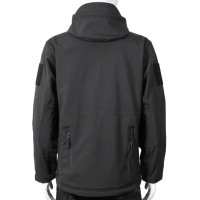 JinTeng Usine En Gros Personnalisation Pris En Charge Nouveau Style De Mode Noir Imperméable Soft Shell Tactique Voyage À Capuche Veste