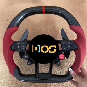 Volant en Alcantara pour Audi R8 <span class=keywords><strong>RS</strong></span> A3 A4 A5 A6 A7 C6 C7 C8 S3 S4 S5 S6 B7 <span class=keywords><strong>Q3</strong></span> Q5 Q7 RS3 RS5 RS6 TT TTRS - Product Image 5