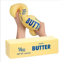Barre géante de beurre ultra douce et super hydratante en PU, jouet sensoriel anti-stress à remontée lente de 4 oz, cadeau promotionnel pour adolescents