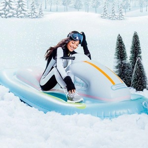 Inflatable Ski Sled <b>Snow</b> <b>Tube</b> For Adults Outdoor Winter Fun Cold Resistant PVC Material - Product Image 2