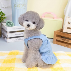 Super Cool Summer Jeans Ropa para perros Diseño lindo Estilo coreano Vestido para perros Ropa para mascotas Ropa para perros de Tailandia - Product Image 5