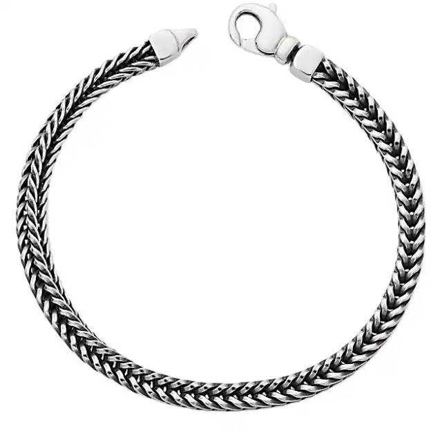 Men's Unisex 925 Sterling Chain Bracelet