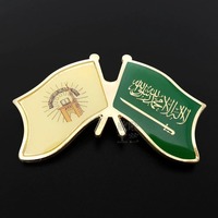Épinglette personnalisée en époxy avec dôme en émail souple, drapeau de la France et d'Australie, 25 mm |   Badge brillant |   OEM