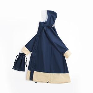 Imperméable à capuche à la mode portable pour femmes séchage rapide imperméable respirant Polyester vêtements de pluie pour une personne Logo décoration randonnée - Product Image 3