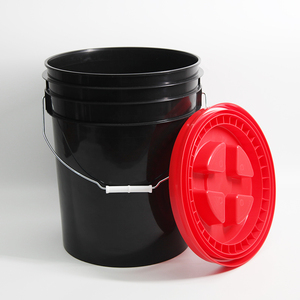 Personnalisation possible Vente directe d'usine Seau en plastique de 20 litres Seau de rangement multifonctionnel Avec couvercle et poignée - Product Image 5