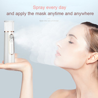 Dispositivo Portátil de Pulverización Nano Hidratante, Vaporizador Facial de Mano para el Cuidado de la Piel en Movimiento, Recargable, con Pulverización Fina, Belleza Personal