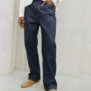 Jeans da Uomo Personalizzati, Gamba Larga e Vestibilità Comoda, Pantaloni Dritti per Streetwear Casual e Uso Quotidiano - Product Image 2