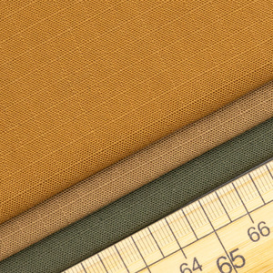 Tela de algodón puro 12*10 con diseño de cuadrícula Marten, prelavada, sin elasticidad, tejido drill, color caqui, para prendas de vestir, en stock. - Product Image 3
