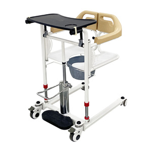 Silla de rehabilitación de enfermería con máquina móvil hidráulica para pacientes con transferencia de elevación con inodoro para baño de ancianos discapacitados - Product Image 5