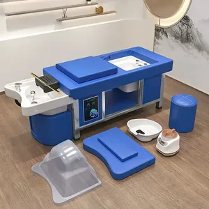 Moderno tailandés spa cabeza tratamiento de terapia de agua tumbar salón de lavado masaje champú tazón cama - Product Image 1