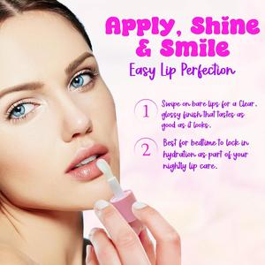 Envase de Plástico con Tapa de Rosca para Lápiz Labial y Brillo Labial, Diseño de Corazón Rosa Degradado, Impresión Serigrafiada, para Cosméticos - Product Image 4