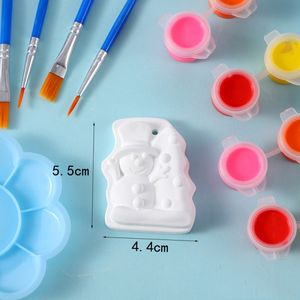 Set di Squishies da Dipingere Fai-da-Te, Unicorno, Cervo, Torta, <span class=keywords><strong>Ciambella</strong></span>, Kawaii Natalizio, Set di Gessi Colorati Bianchi, Gioco per Bambini, Giocattoli Personalizzabili da Spremere - Product Image 5