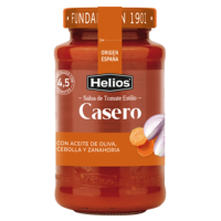 Sauce tomate classique Helios Casero 82% tomate 570G Bouteille avec huile d'olive Sans gluten Prêt à consommer Réfrigéré Espagne