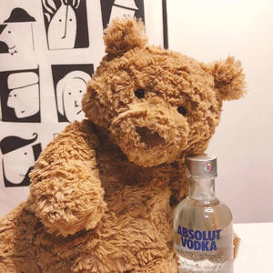 Juguete de peluche de oso de Barcelona, almohada de tela de algodón Súper suave, regalo de cumpleaños con relleno de PP - Product Image 2