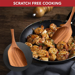 Cuillère en bois de teck personnalisable WDF pour la <span class=keywords><strong>cuisine</strong></span>, 6 pièces, ustensiles de <span class=keywords><strong>cuisine</strong></span>, ensemble d'ustensiles de <span class=keywords><strong>cuisine</strong></span> pour la <span class=keywords><strong>cuisine</strong></span> - Product Image 3