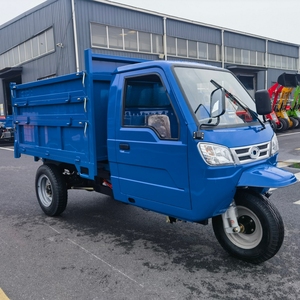 Дизельный двигатель, моторизованный трехколесный автомобиль с закрытой кабиной, усиленная гидравлическая система сброса грузового ящика - Product Image 4