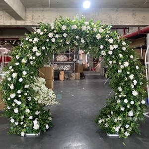 Arreglo Floral Artificial Personalizado para Boda de Otoño, Camino de Mesa con Flores en Color Naranja Quemado, Arco de Flores para Boda, Arco de Flores para Fiesta - Product Image 6
