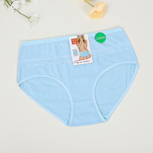 UOKIN klasik tasarım düz renk desen yağ kadın külot iç çamaşırı sıcak tarzı ile 95% pamuklu külot dantel - Product Image 4