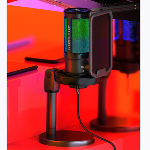 Micrófono profesional de condensador de transmisión en vivo, para juegos, RGB, USB, grabación, estudio, U850, nuevo modelo - Product Image 4