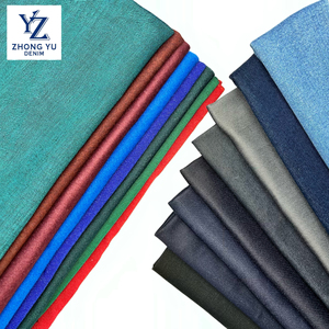 ผ้าเดนิมคุณภาพสูง 10.7 ออนซ์ ระบายอากาศได้ดี ทนต่อการหดตัว ผ้าฝ้ายผสมสแปนเด็กซ์ ทอลายทวิล ย้อมเส้นด้าย ทนต่อการเสียดสี - Product Image 5