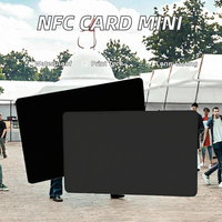 Tarjeta de Membresía de PVC Impermeable Impresa a Color Personalizada, Etiqueta Digital NFC Mini RFID sin Contacto, 213 ISO Hoteles 13.56MHz 1K