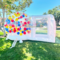 Tente de fête gonflable pour enfants en plein air, garantie 1 an - Dôme à bulles certifié CE avec ventilateur intégré pour les fêtes d'anniversaire