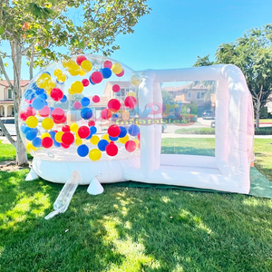 Commercial kids outdoor party bouncy castle tienda burbuja hinchable <b>bubble</b> house inflatable trampoline balloon dome - Product Image 6