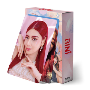 55 unids/set <span class=keywords><strong>BINI</strong></span> CHERRY en el álbum superior Laser Photocards Colet Mikha Maloi moda doble cara Lomo tarjetas postales Fans colección - Product Image 3