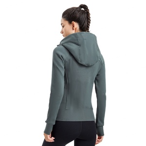 Nuevo Abrigo Deportivo de Yoga para Otoño e Invierno, Elástico, Transpirable, con Cierre, Manga Larga, Ajustado, Top de Fitness para Mujer con Capucha - Product Image 5