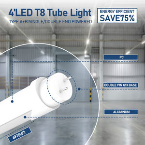 Tubo LED Integrato UL ETL ad Alta Luminosità G13 4Ft T 8100-277V AC Tipo A+B 22 Watt 120Cm Lampada Illuminazione - Product Image 2