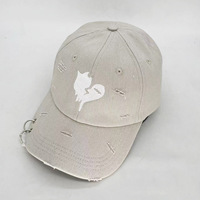 Casquettes de baseball ajustables en coton lavé avec trous percés personnalisés, style décontracté, en sergé uni, pour le sport