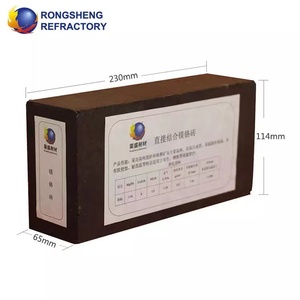 Nhà Sản Xuất Giá 1800 Độ Về Cơ Bản Bắn <span class=keywords><strong>Mag</strong></span> Gạch Bị Cháy Magnesia Gạch Loạt 95 Magiê Gạch Cho Sản Xuất Thép - Product Image 2