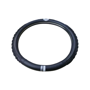 ที่หุ้มพวงมาลัยรถยนต์หนังพีวีซีพรีเมี่ยม, ที่หุ้มพวงมาลัยรถยนต์ยืดหยุ่นได้ป้องกันการลื่น - Product Image 6